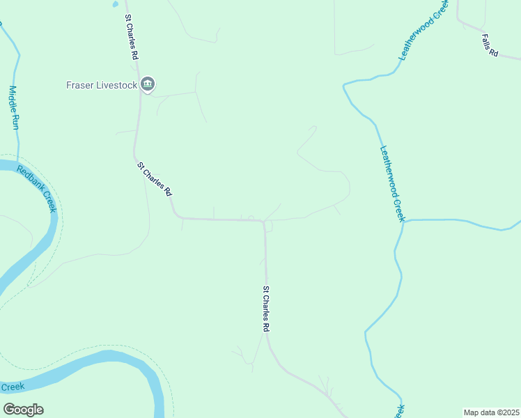 map of restaurants, bars, coffee shops, grocery stores, and more near 1068 Saint Charles Road in New Bethlehem