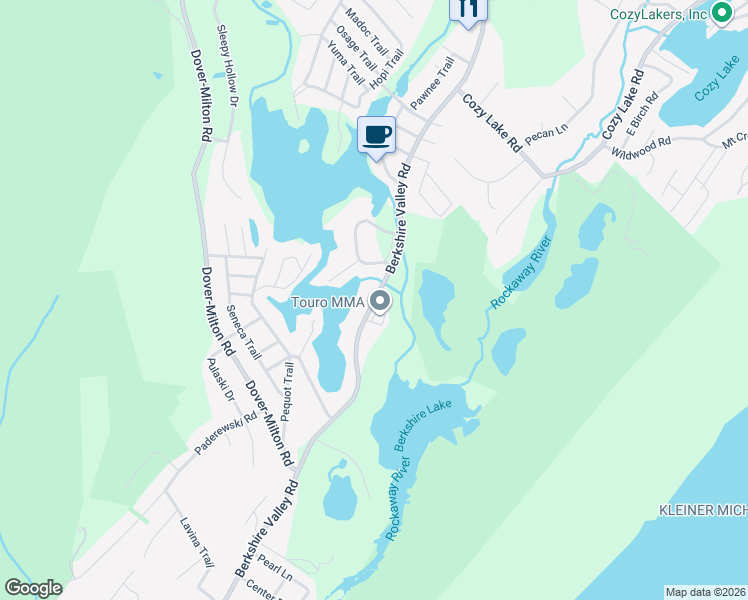 map of restaurants, bars, coffee shops, grocery stores, and more near 5454 Berkshire Valley Road in Jefferson