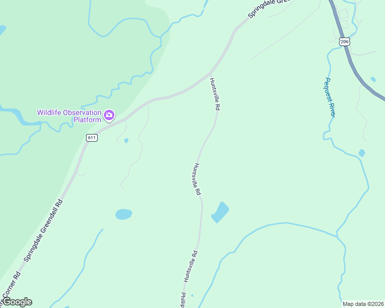 map of restaurants, bars, coffee shops, grocery stores, and more near 26 Huntsville Road in Newton