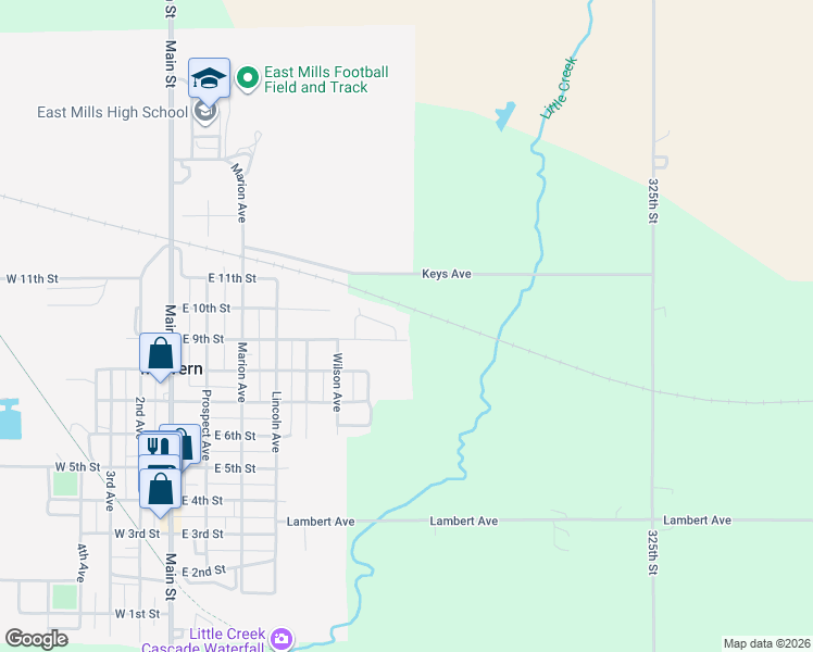 map of restaurants, bars, coffee shops, grocery stores, and more near 616 East 9th Street in Malvern