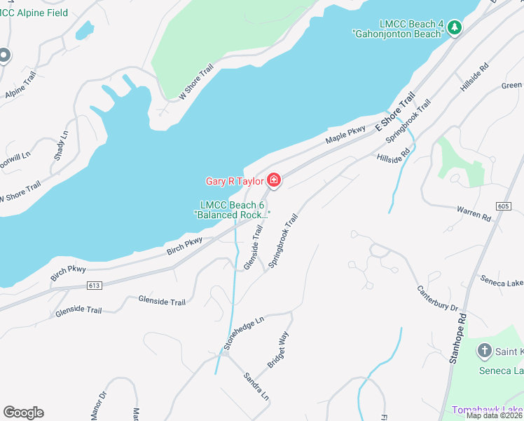 map of restaurants, bars, coffee shops, grocery stores, and more near 6 Glenside Trail in Sparta Township