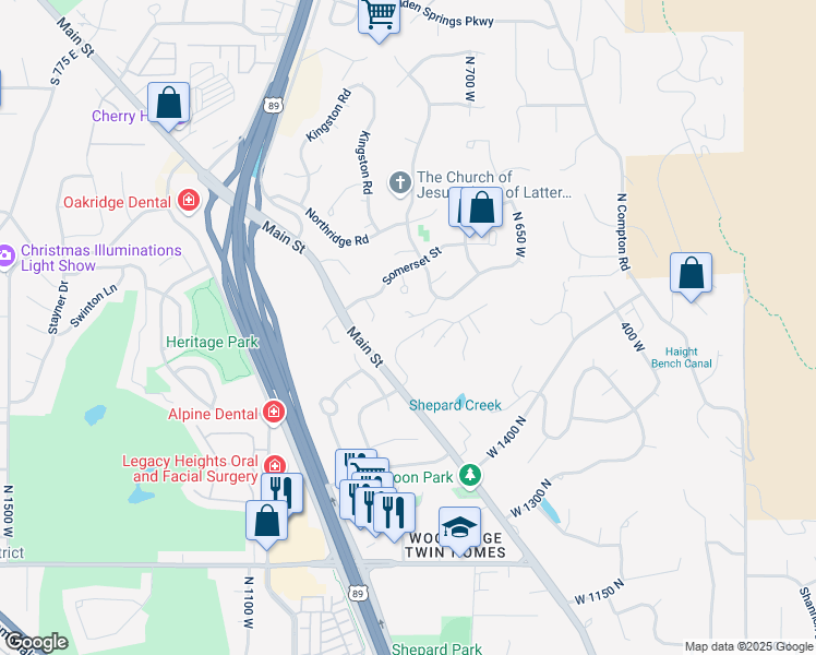 map of restaurants, bars, coffee shops, grocery stores, and more near 814 Southampton Court in Farmington