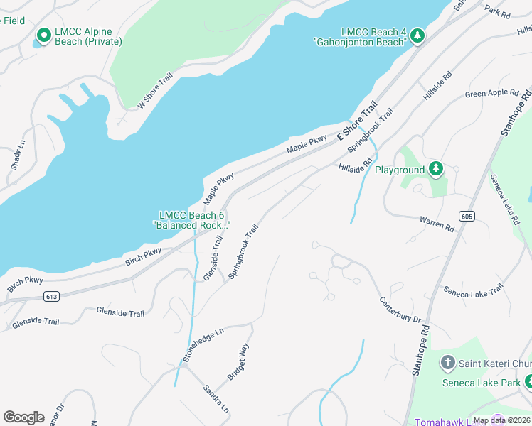 map of restaurants, bars, coffee shops, grocery stores, and more near 326 Springbrook Trail in Sparta