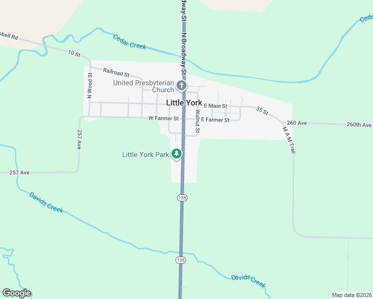 map of restaurants, bars, coffee shops, grocery stores, and more near 327 South Broadway Street in Little York