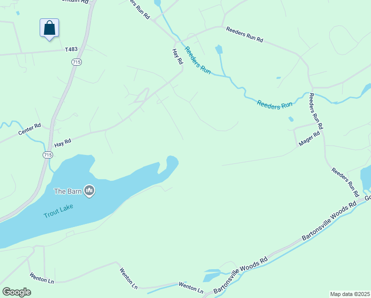 map of restaurants, bars, coffee shops, grocery stores, and more near 1551 Wooded Acres Drive in Stroudsburg