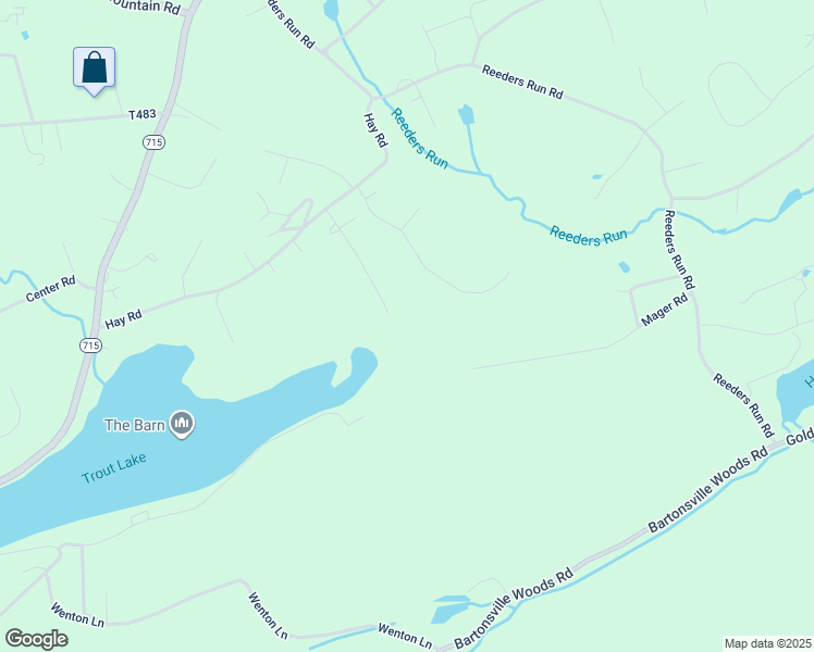 map of restaurants, bars, coffee shops, grocery stores, and more near 1551 Wooded Acres Drive in Stroudsburg