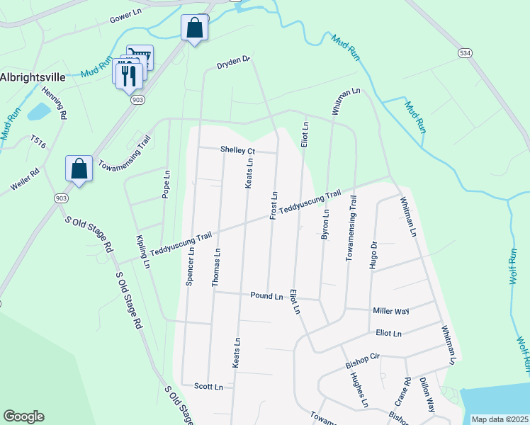 map of restaurants, bars, coffee shops, grocery stores, and more near 237 Frost Ln in Carbon