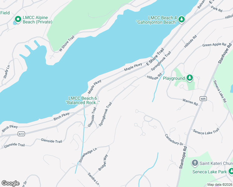map of restaurants, bars, coffee shops, grocery stores, and more near 326 Springbrook Trail in Sparta