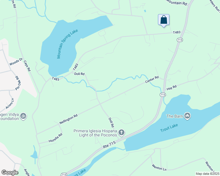 map of restaurants, bars, coffee shops, grocery stores, and more near 112 Dell Road in Stroudsburg