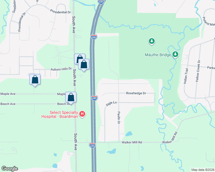 map of restaurants, bars, coffee shops, grocery stores, and more near 1463 Tamarisk Trail in Poland