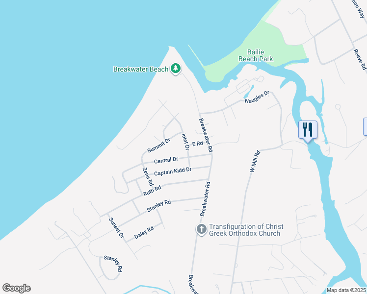 map of restaurants, bars, coffee shops, grocery stores, and more near 475 Inlet Drive in Mattituck