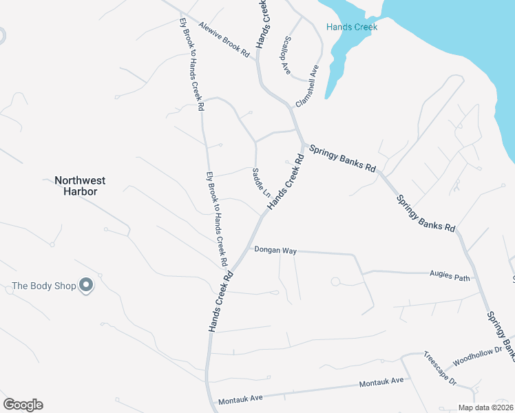 map of restaurants, bars, coffee shops, grocery stores, and more near 2 Spread Oak Lane in East Hampton
