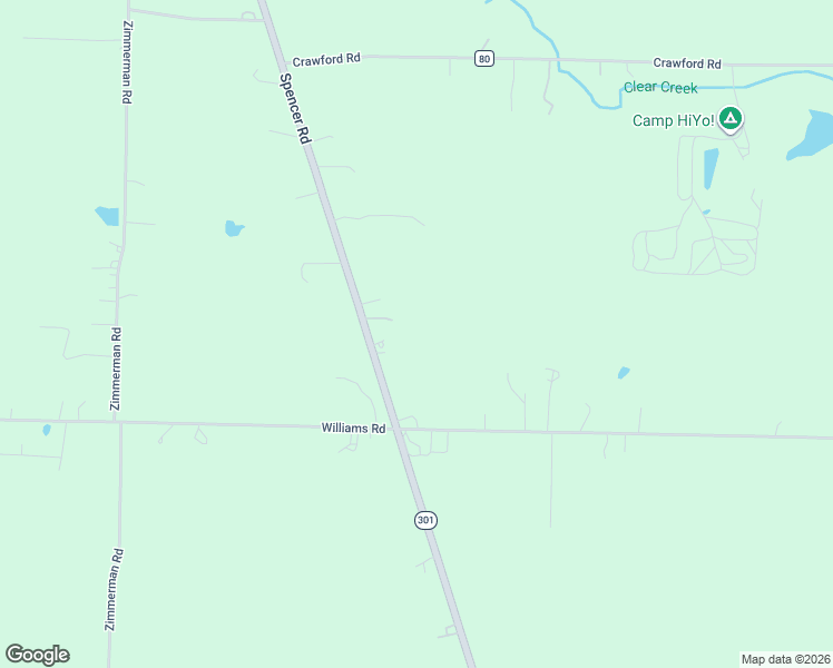 map of restaurants, bars, coffee shops, grocery stores, and more near 9729 Spencer Road in Homerville