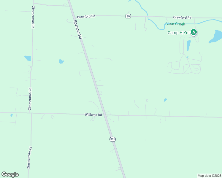 map of restaurants, bars, coffee shops, grocery stores, and more near 9729 Spencer Road in Homerville