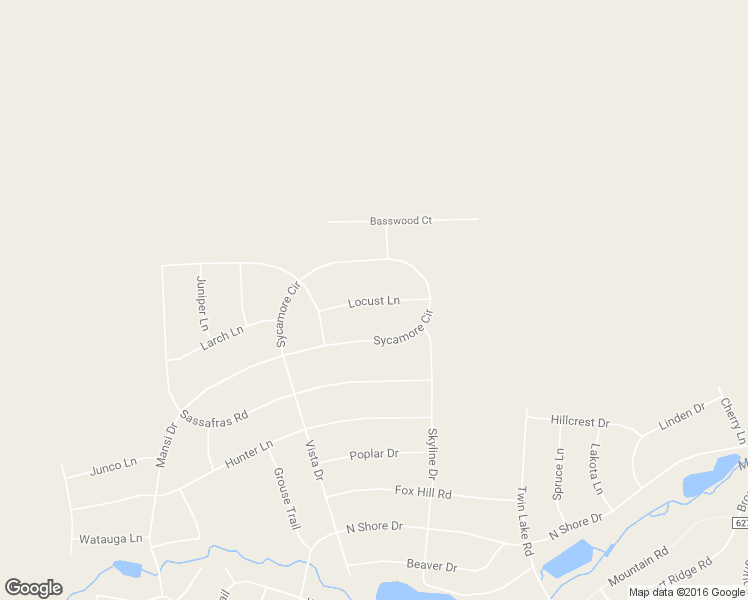 map of restaurants, bars, coffee shops, grocery stores, and more near 815 Locust Lane in Albrightsville