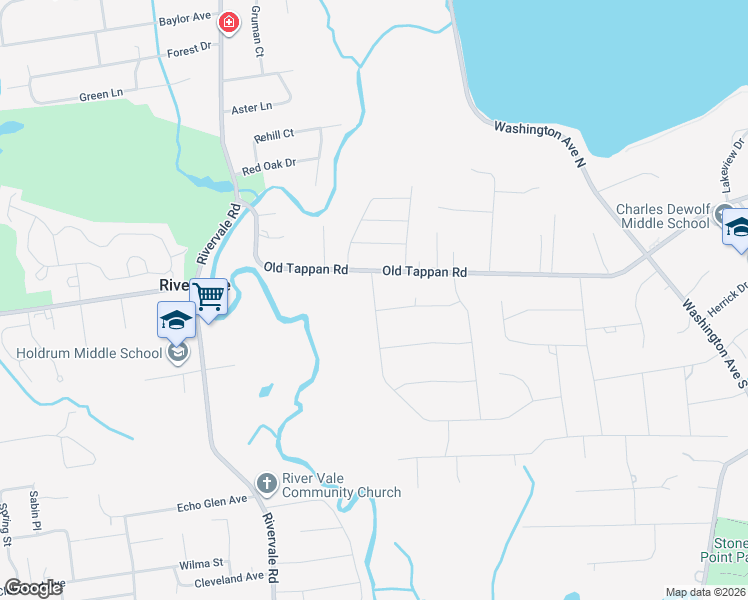 map of restaurants, bars, coffee shops, grocery stores, and more near 395 Old Tappan Road in Old Tappan