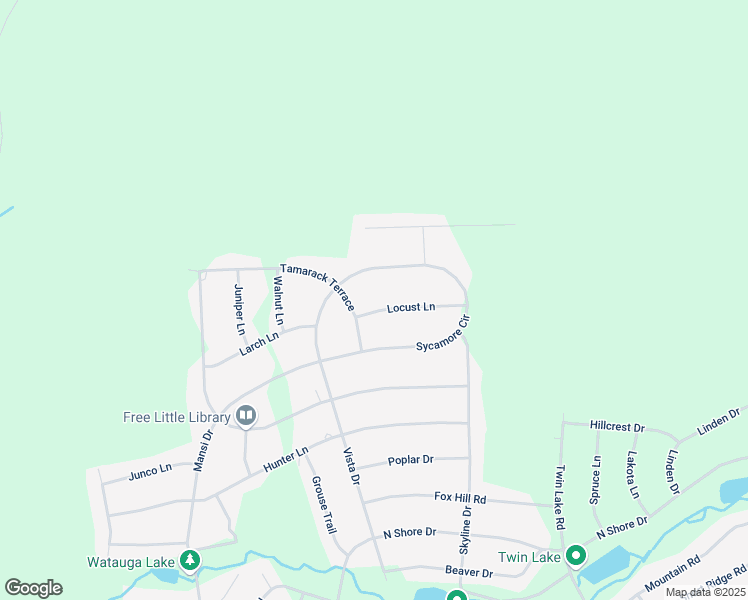 map of restaurants, bars, coffee shops, grocery stores, and more near 11 Locust Lane in Albrightsville