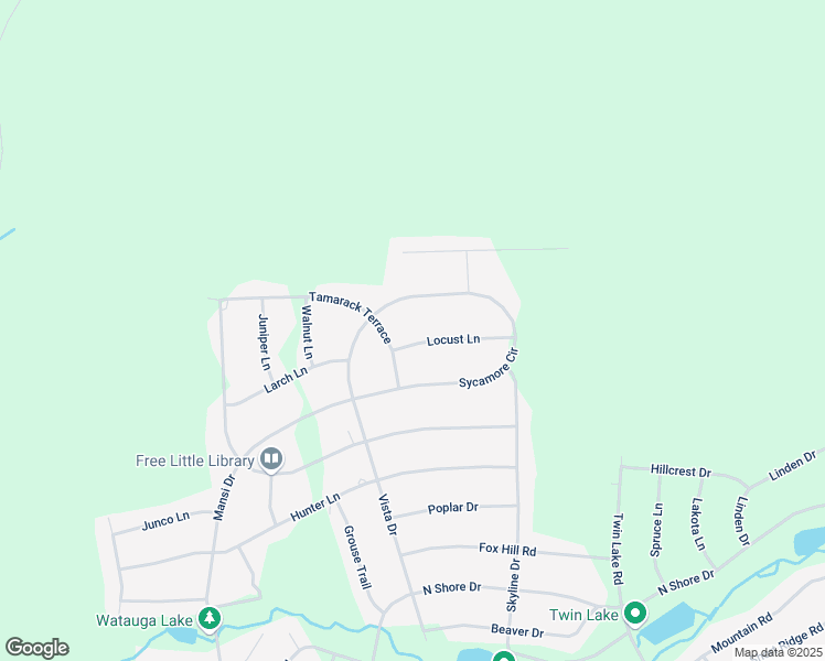 map of restaurants, bars, coffee shops, grocery stores, and more near 11 Locust Lane in Albrightsville