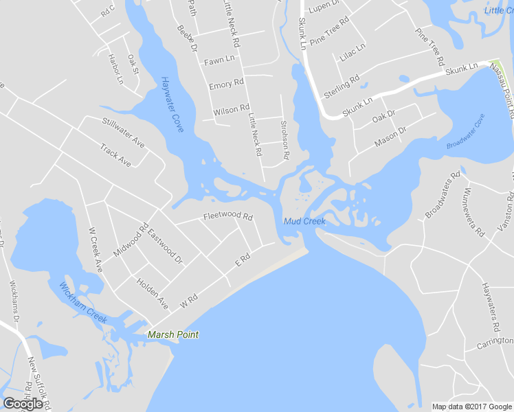 map of restaurants, bars, coffee shops, grocery stores, and more near 1285 Fleetwood Road in Cutchogue