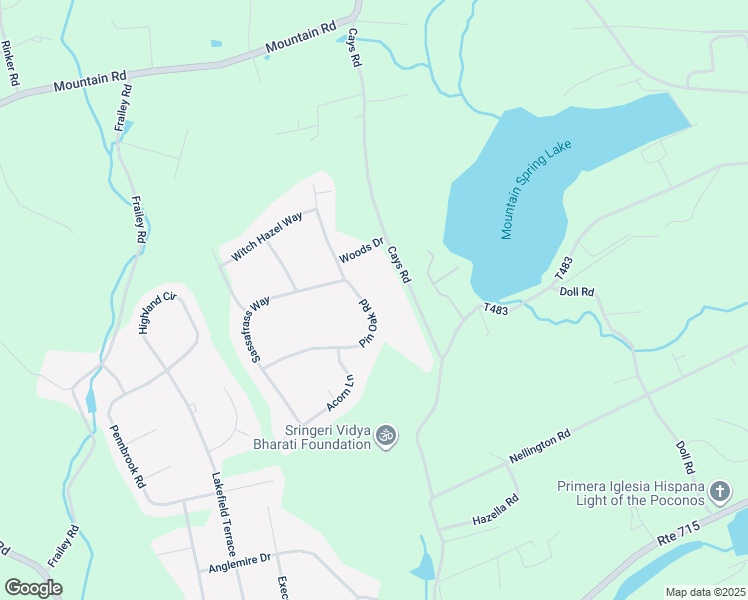 map of restaurants, bars, coffee shops, grocery stores, and more near 272 Pin Oak Road in Stroudsburg