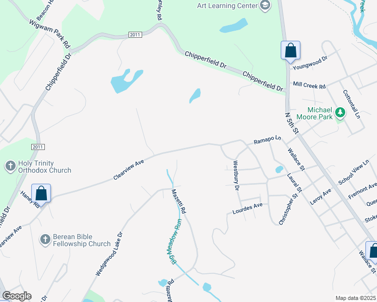 map of restaurants, bars, coffee shops, grocery stores, and more near 2313 Clearview Avenue in Stroudsburg