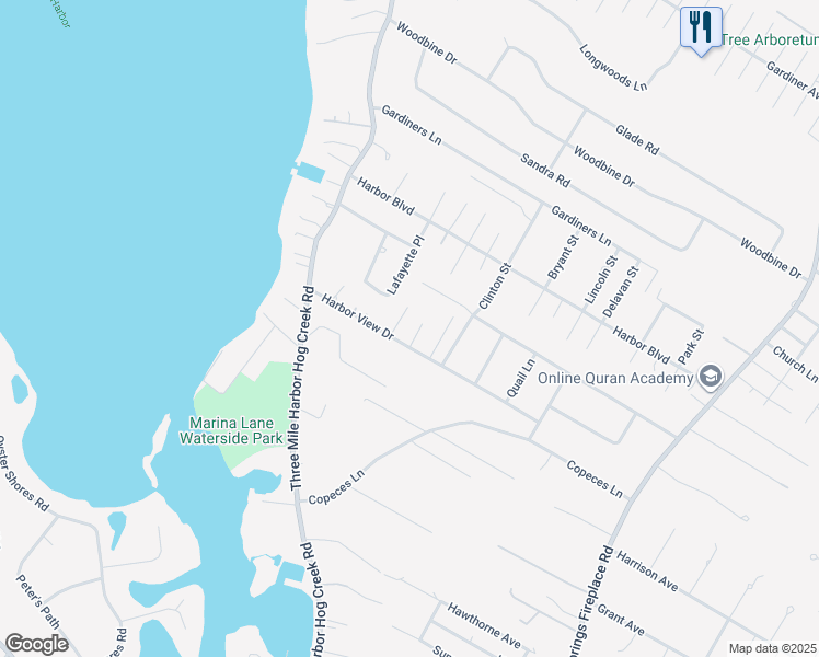 map of restaurants, bars, coffee shops, grocery stores, and more near 3 Montgomery Avenue in East Hampton