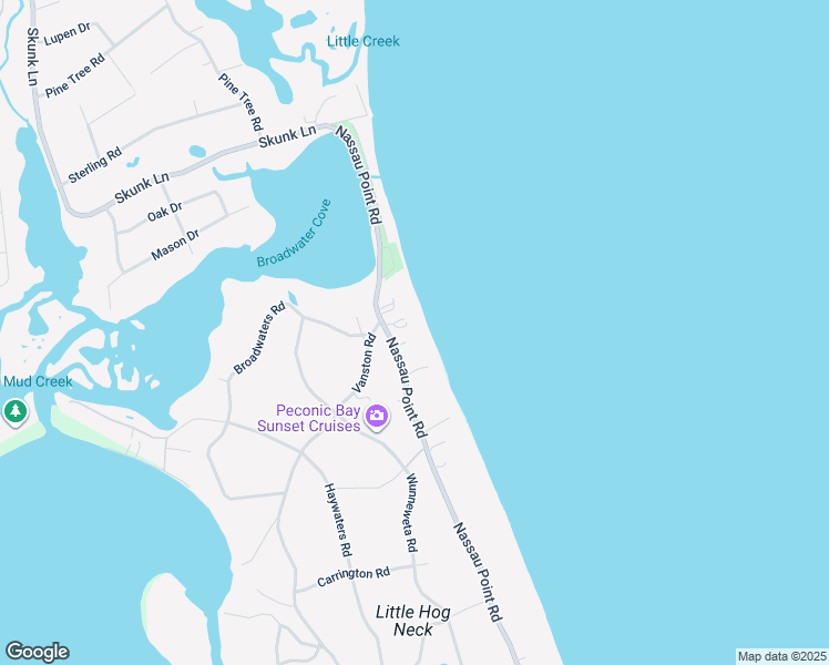 map of restaurants, bars, coffee shops, grocery stores, and more near 2455 Nassau Point Road in Cutchogue