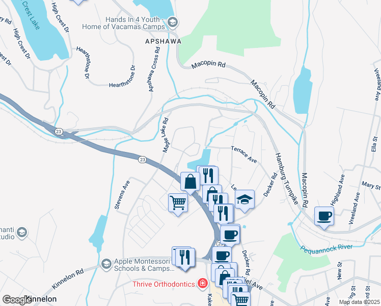 map of restaurants, bars, coffee shops, grocery stores, and more near in Butler