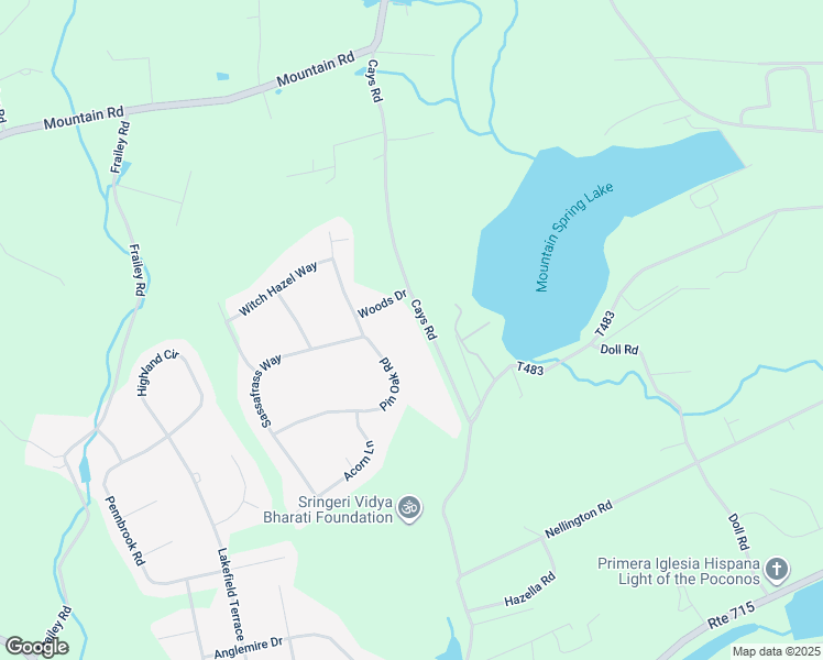 map of restaurants, bars, coffee shops, grocery stores, and more near 485 Cays Road in Stroudsburg