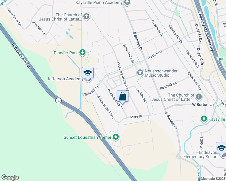 map of restaurants, bars, coffee shops, grocery stores, and more near 870 Steeple Chase Drive in Kaysville