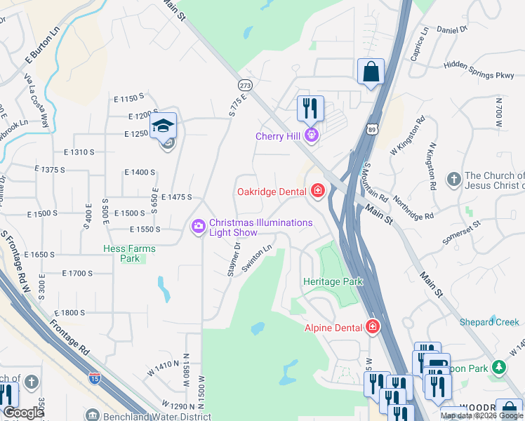 map of restaurants, bars, coffee shops, grocery stores, and more near 1892 Frost Drive in Farmington