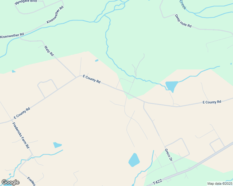 map of restaurants, bars, coffee shops, grocery stores, and more near East County Road in Drums