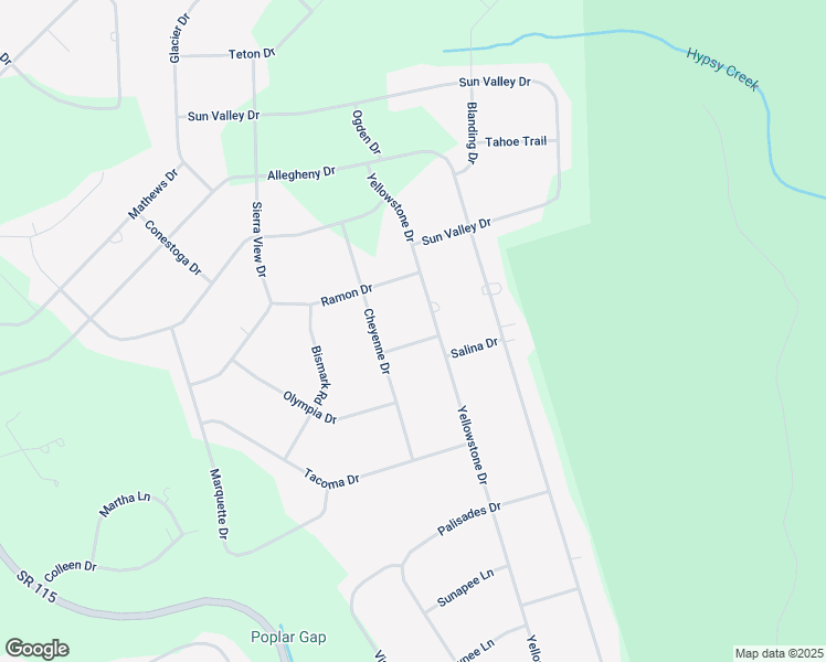 map of restaurants, bars, coffee shops, grocery stores, and more near 2726 Whitmore Lane in Blakeslee