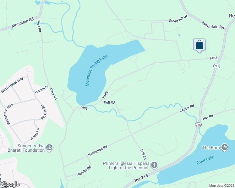 map of restaurants, bars, coffee shops, grocery stores, and more near 326 Kathleen Drive in Reeders