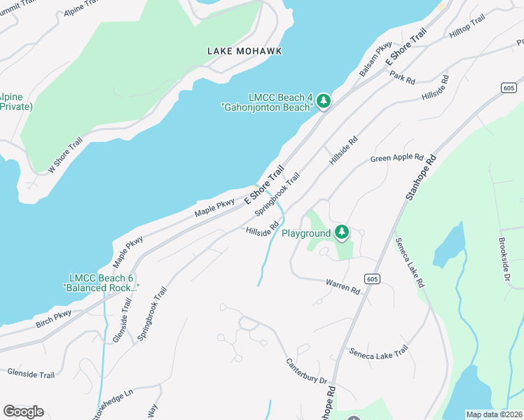 map of restaurants, bars, coffee shops, grocery stores, and more near 299 East Shore Trail in Sparta