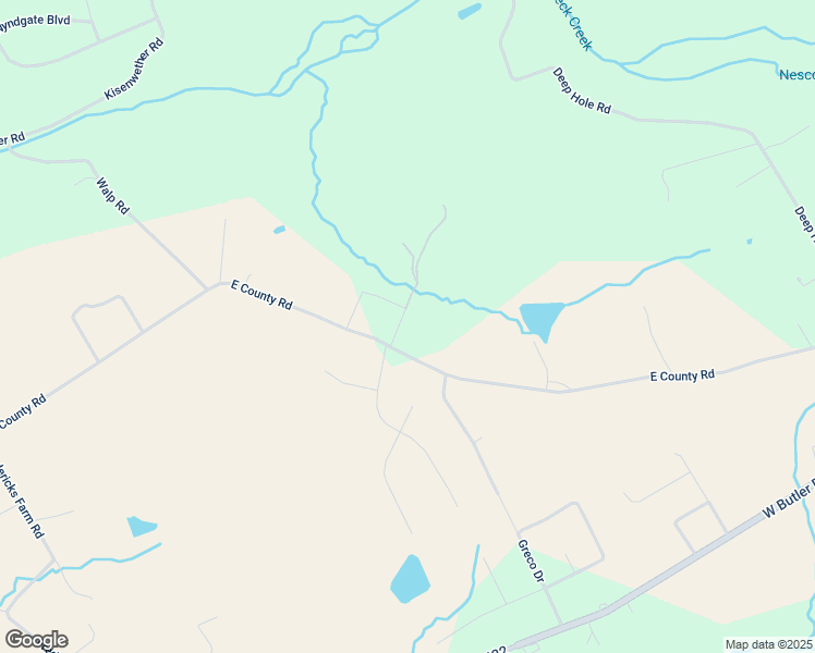 map of restaurants, bars, coffee shops, grocery stores, and more near 436 East County Road in Drums