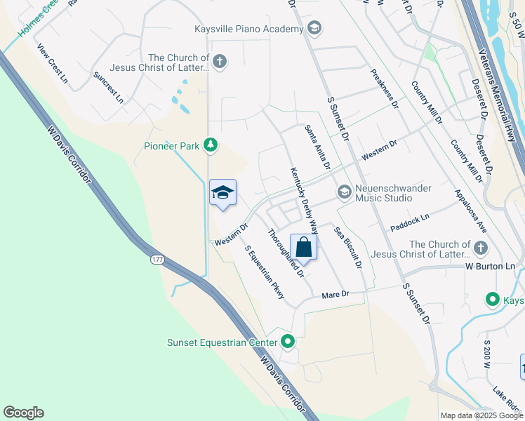 map of restaurants, bars, coffee shops, grocery stores, and more near 879 Saddlebrook Drive in Kaysville