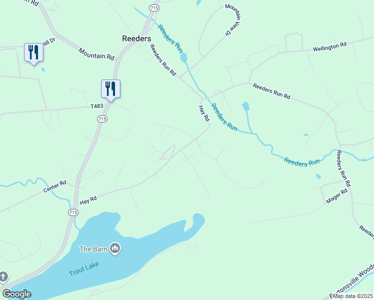 map of restaurants, bars, coffee shops, grocery stores, and more near 1507 Wooded Acres Drive in Stroudsburg