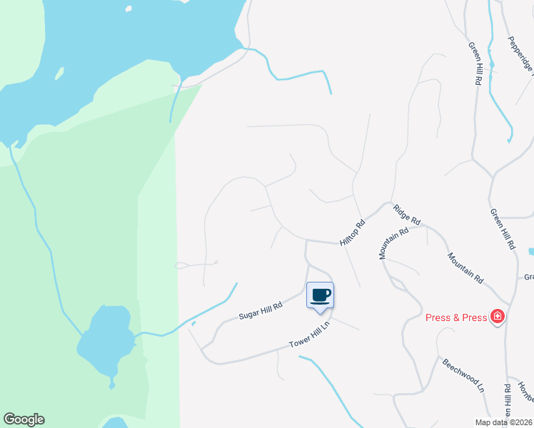 map of restaurants, bars, coffee shops, grocery stores, and more near 20 Hilltop Road in Kinnelon