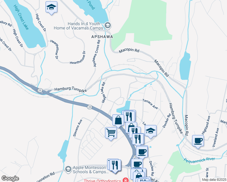 map of restaurants, bars, coffee shops, grocery stores, and more near 324 Cambridge Drive in Butler