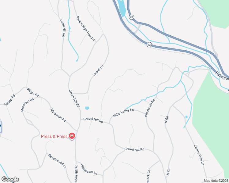 map of restaurants, bars, coffee shops, grocery stores, and more near 388 Ski Trail in Kinnelon