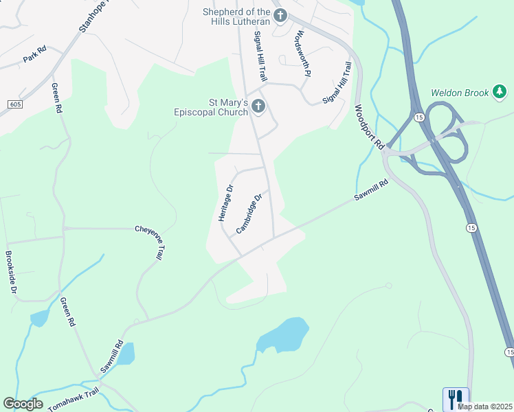 map of restaurants, bars, coffee shops, grocery stores, and more near 18 Cambridge Drive in Sparta