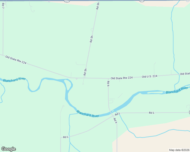 map of restaurants, bars, coffee shops, grocery stores, and more near 6159 Old State Route 224 in Ottawa