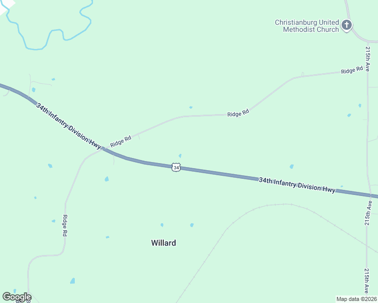 map of restaurants, bars, coffee shops, grocery stores, and more near 21693-22503 U.S. Route 34 in Blakesburg
