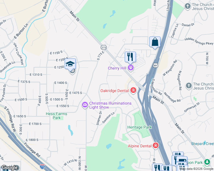 map of restaurants, bars, coffee shops, grocery stores, and more near 1897 Frost Drive in Farmington