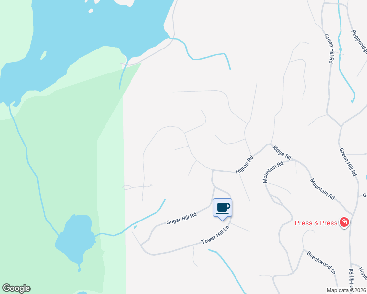 map of restaurants, bars, coffee shops, grocery stores, and more near 20 Hilltop Road in Kinnelon