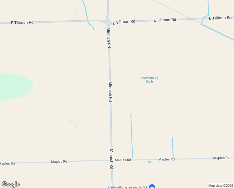 map of restaurants, bars, coffee shops, grocery stores, and more near 8207 Minnich Road in Fort Wayne