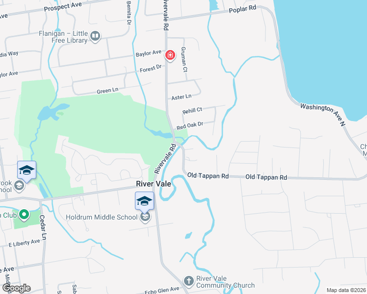 map of restaurants, bars, coffee shops, grocery stores, and more near 3 Recktenwald Court in Old Tappan