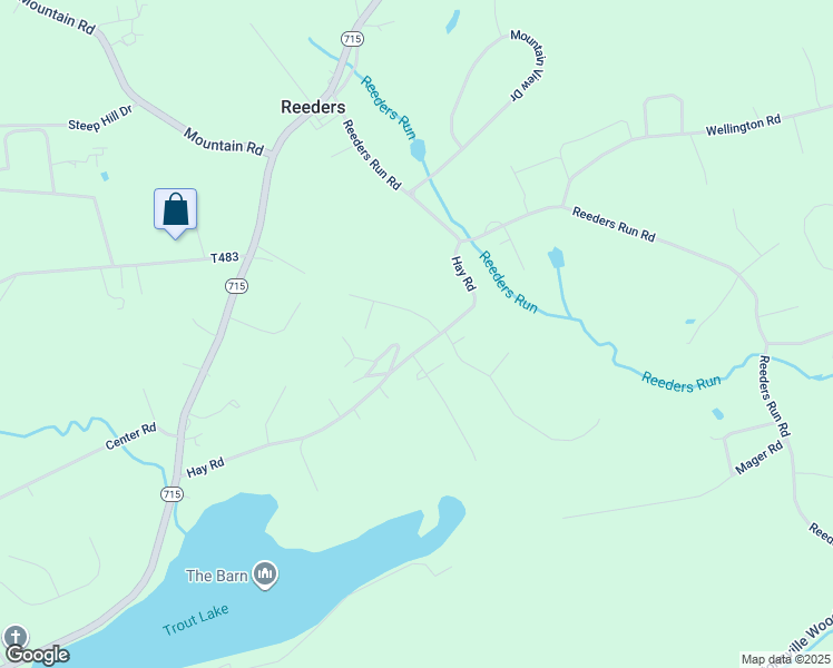 map of restaurants, bars, coffee shops, grocery stores, and more near 331 Brushy Lane in Stroudsburg