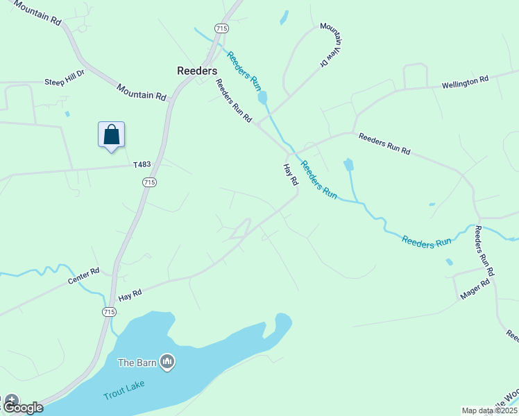 map of restaurants, bars, coffee shops, grocery stores, and more near 331 Brushy Lane in Stroudsburg